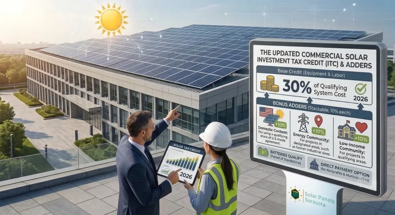 How the Commercial Solar Tax Credit Works in 2026